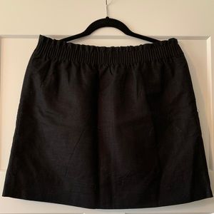 J Crew Linen-blend Sidewalk Skirt